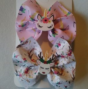 Par de moños unicornios